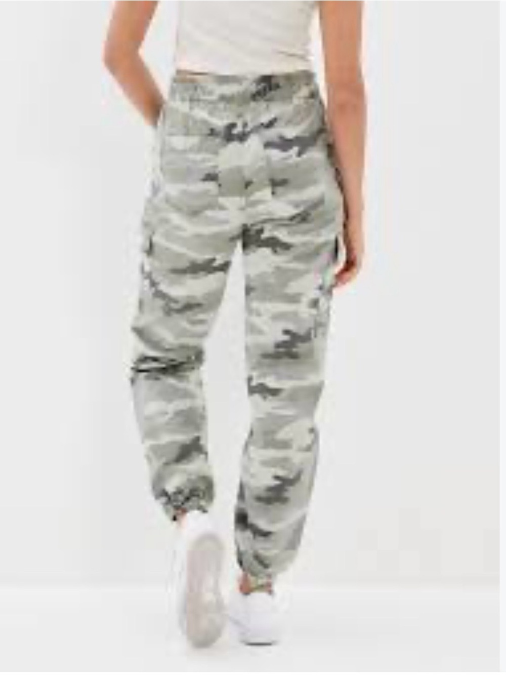American Eagle Outfitters Gray Camo Utility Joggers